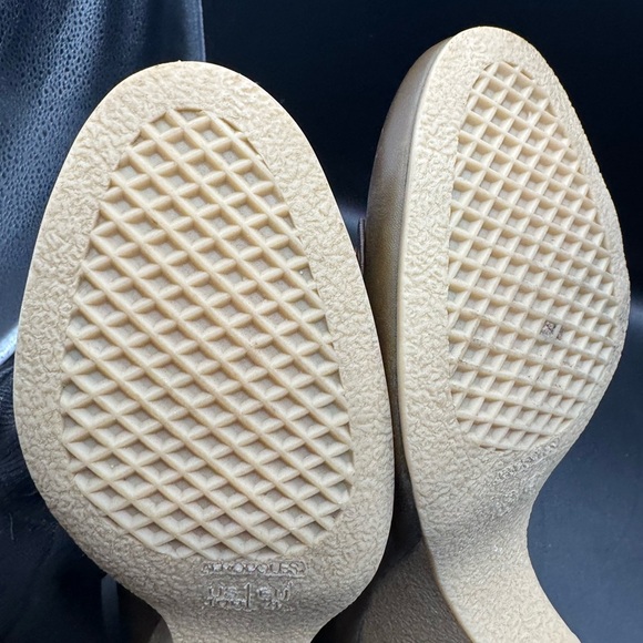 AEROSOLES WOMEN'S BROWN LEATHER SLIP ON WEDGE 3.5” PUMPS SIZE 10M - Picture 8 of 14